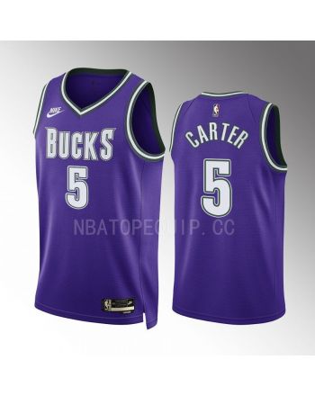 Milwaukee Bucks Jevon Carter 5 2022-23 Classic Edition Purple Jersey