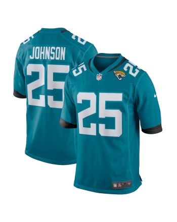 D'Ernest Johnson 25 Jacksonville Jaguars Men Team Game Jersey - Teal