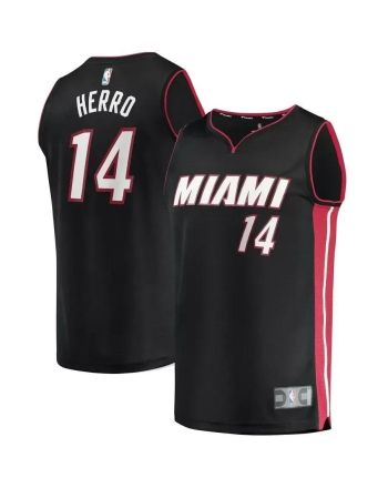 Tyler Herro Miami Heat Fast Break Jersey Black - Icon Edition