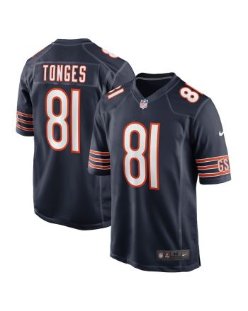 Jake Tonges Chicago Bears Game Player Jersey - Navy