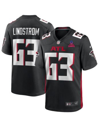 Chris Lindstrom 63 Atlanta Falcons 2024 Pro Bowl Patch Game Men Jersey - Black