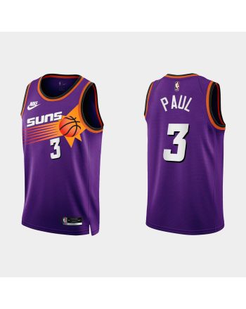 Phoenix Suns Chris Paul 3 2022-23 Classic Edition Purple Men Jersey