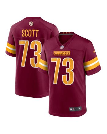 Trent Scott 73 Washington Commanders Game Men Jersey - Burgundy